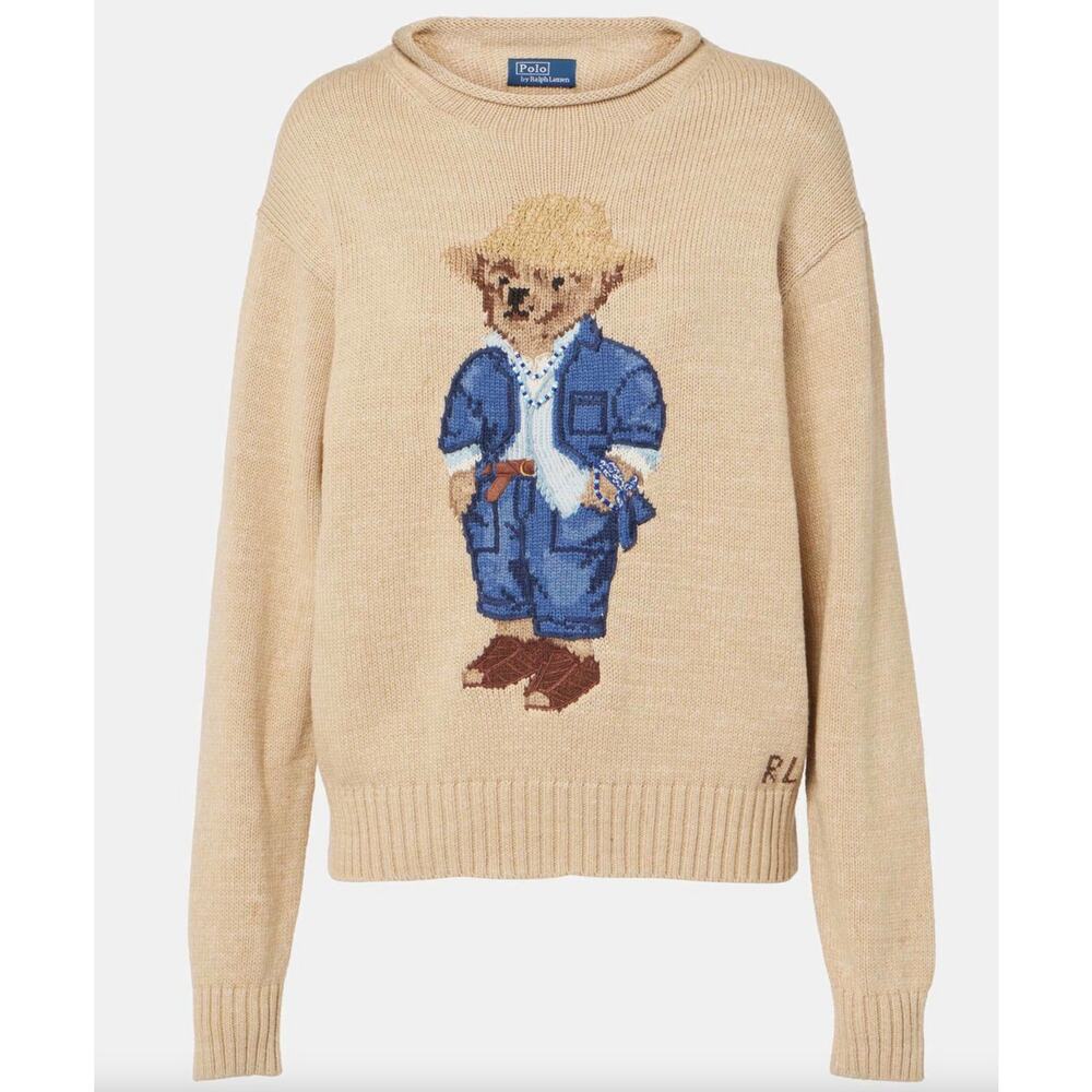 Polo Ralph Lauren Polo Bear Rollneck Jumper Sweater size XS - Picture 8 of 8